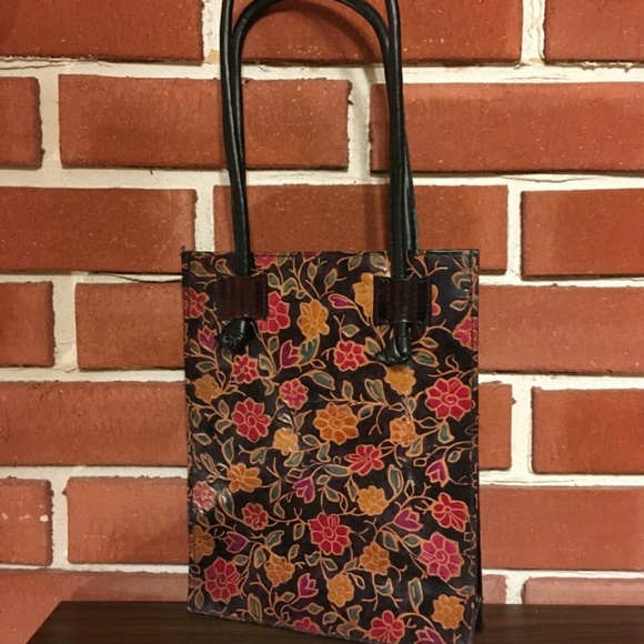 Floral  Leather  Tote - Picture 4 of 4